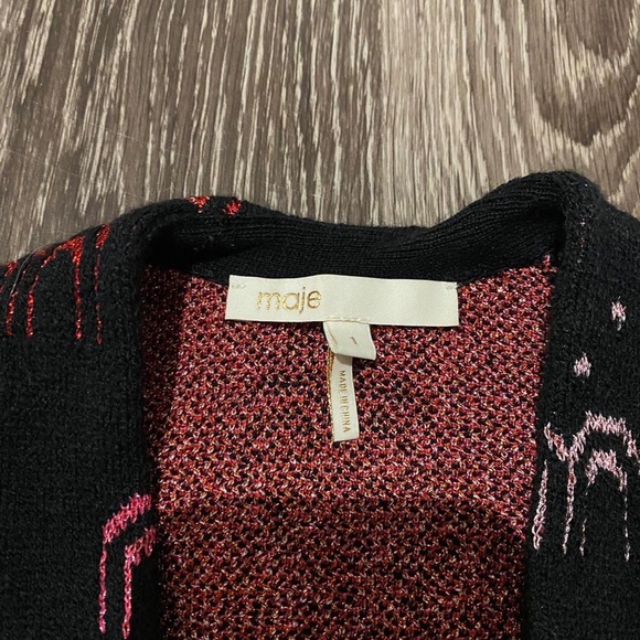 Maje knit wrap cardigan - Picture 3 of 4